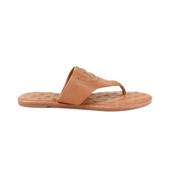 NIB Tory Burch FLEMING Quilted Sandals Tan 8.5 - Picture 8 of 11